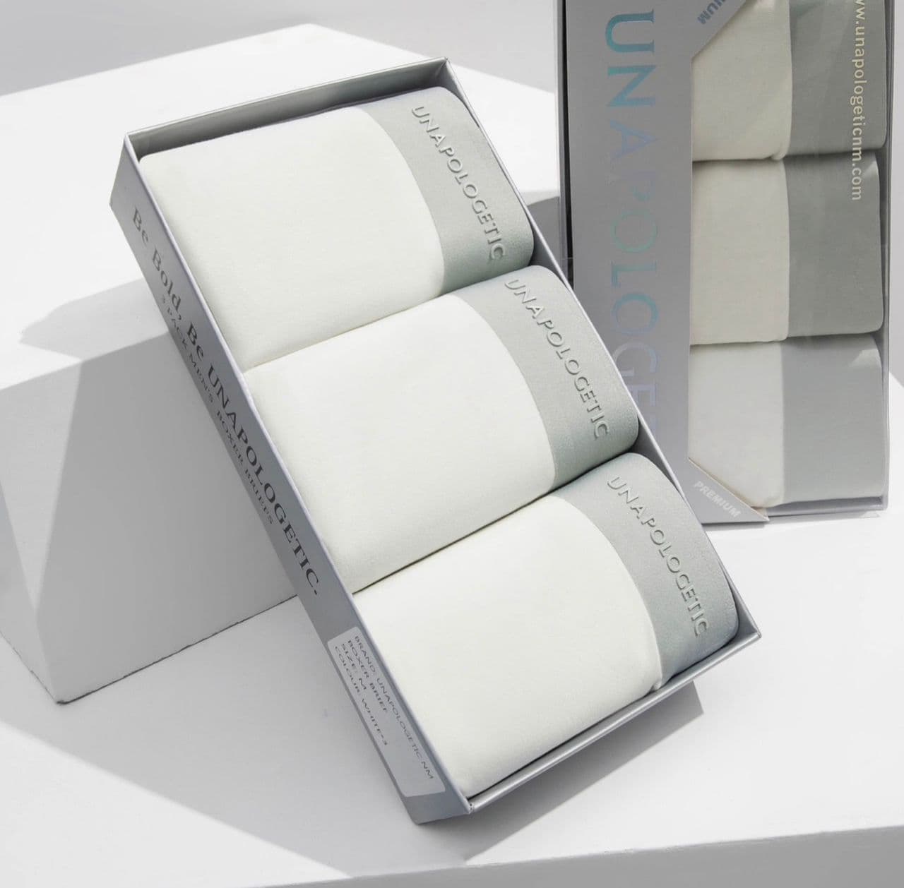 Premium Cotton Boxer Brief 3-Pack (Off-White Pack)